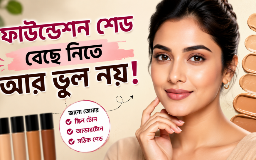 ফাউন্ডেশন শেড বেছে নিতে আর ভুল নয়!